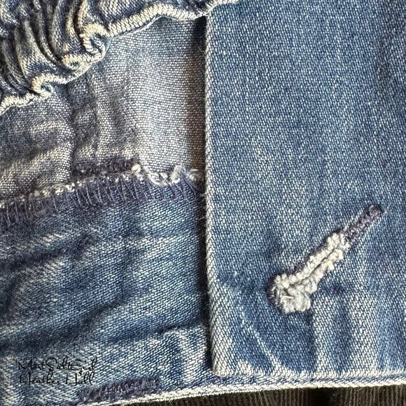 Vintage 1990's Talbots Women's Blue Denim Shorts Size 20W - Picture 3 of 4